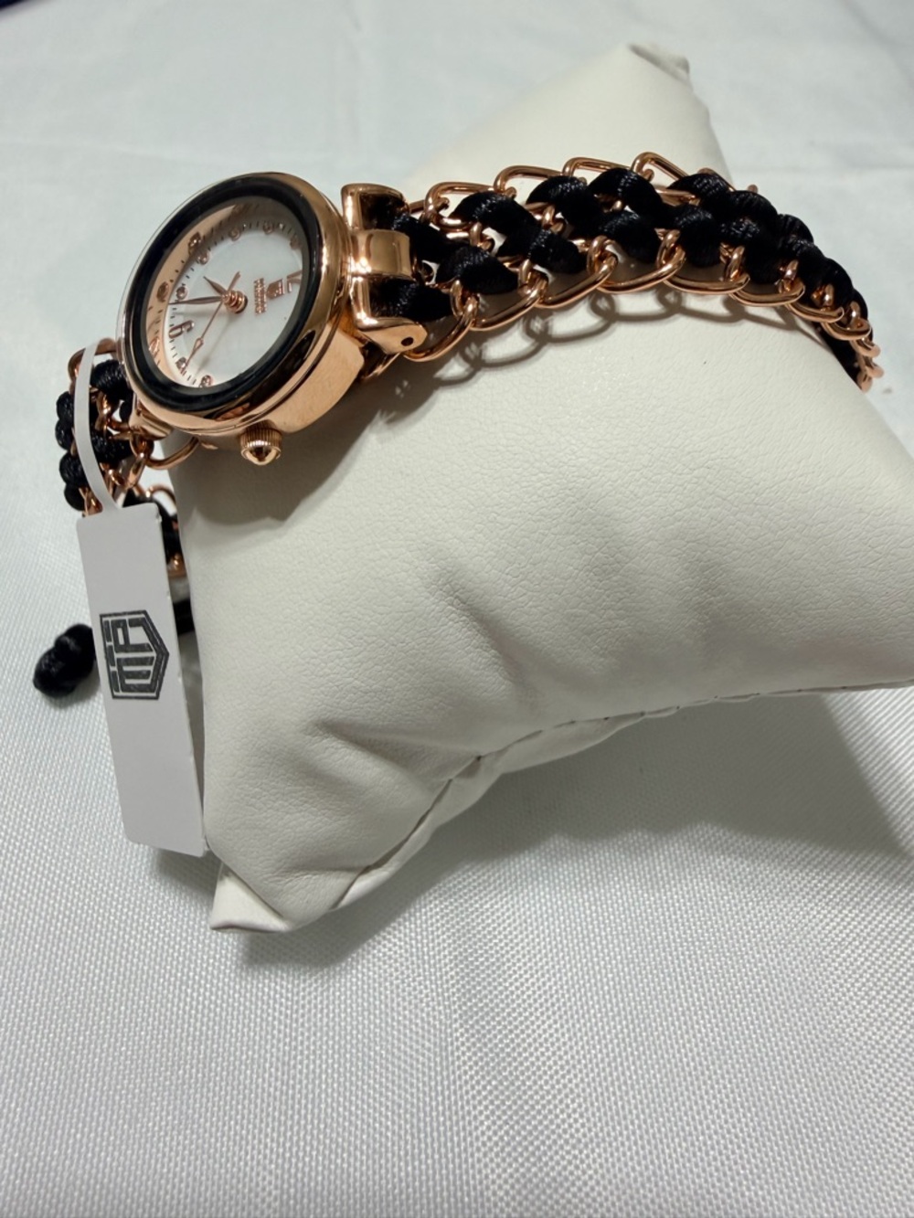 Women's Montres Prestige by Invicta Rose Gold and Black Chain Link Watch - Picture 4 of 7
